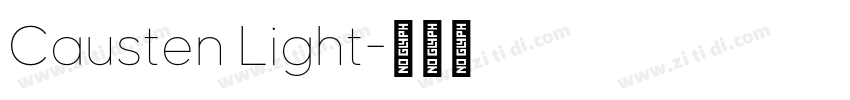 Causten Light字体转换